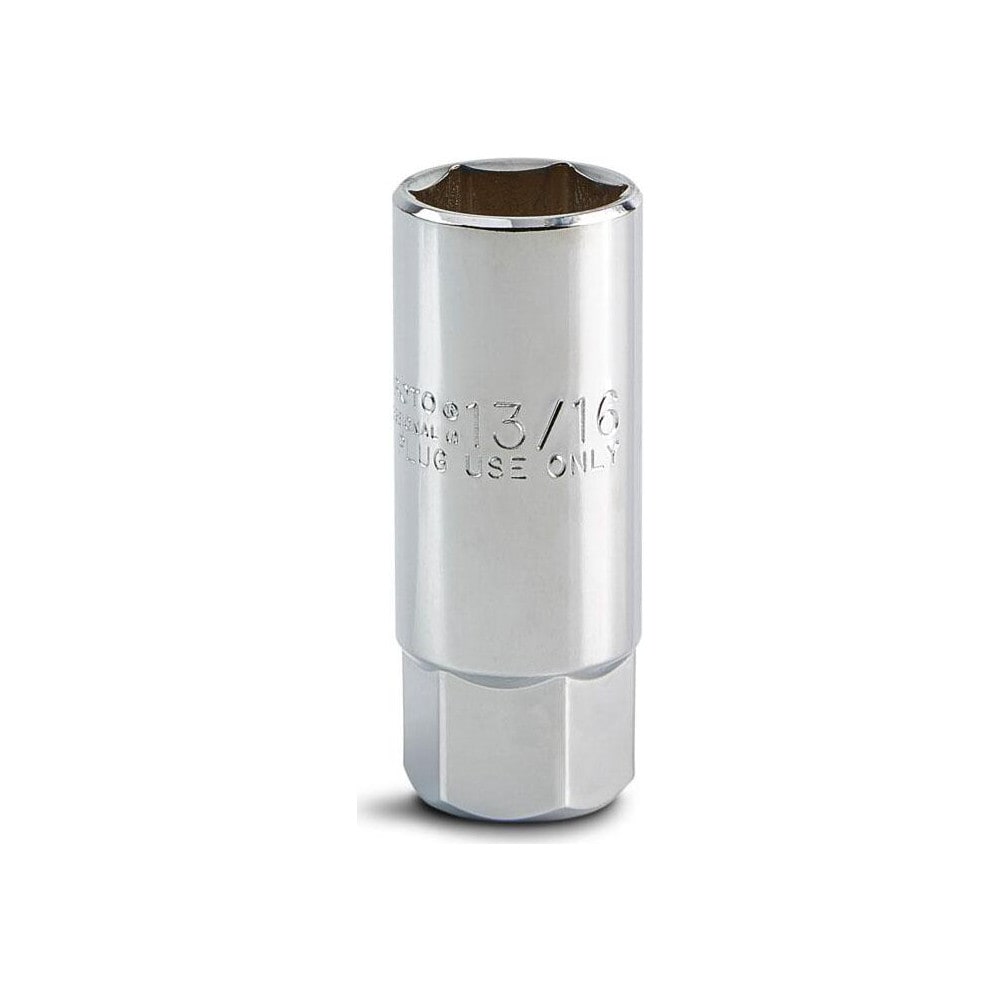 Spark Plug Hand Socket: 13/16" Socket, 6-Point