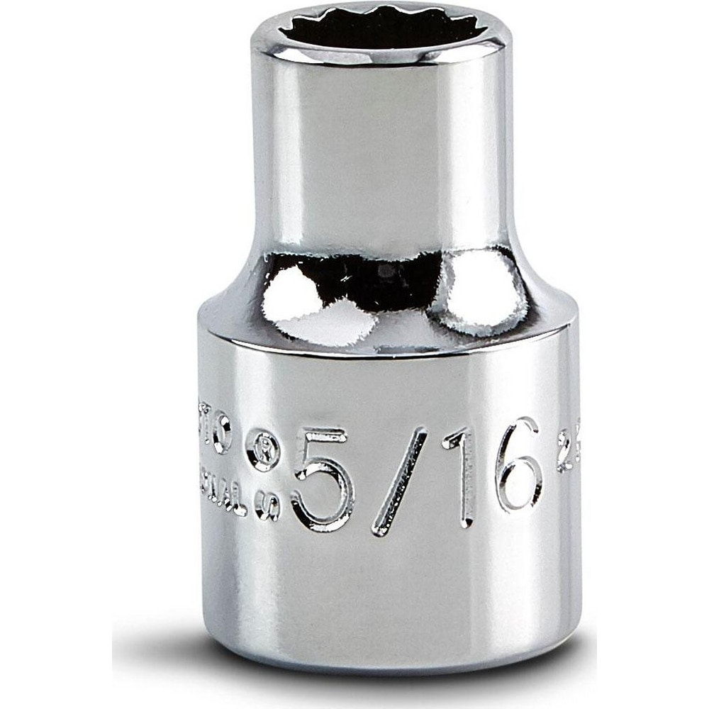 Hand Socket: 5/16" Socket, 12-Point