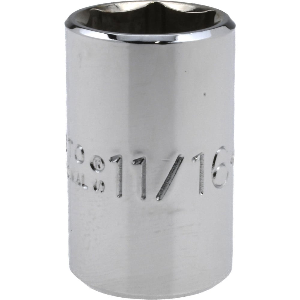 Hand Socket: 11/16" Socket, 6-Point