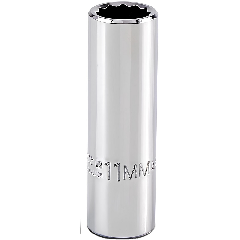Deep Hand Socket: 11 mm Socket, 12-Point
