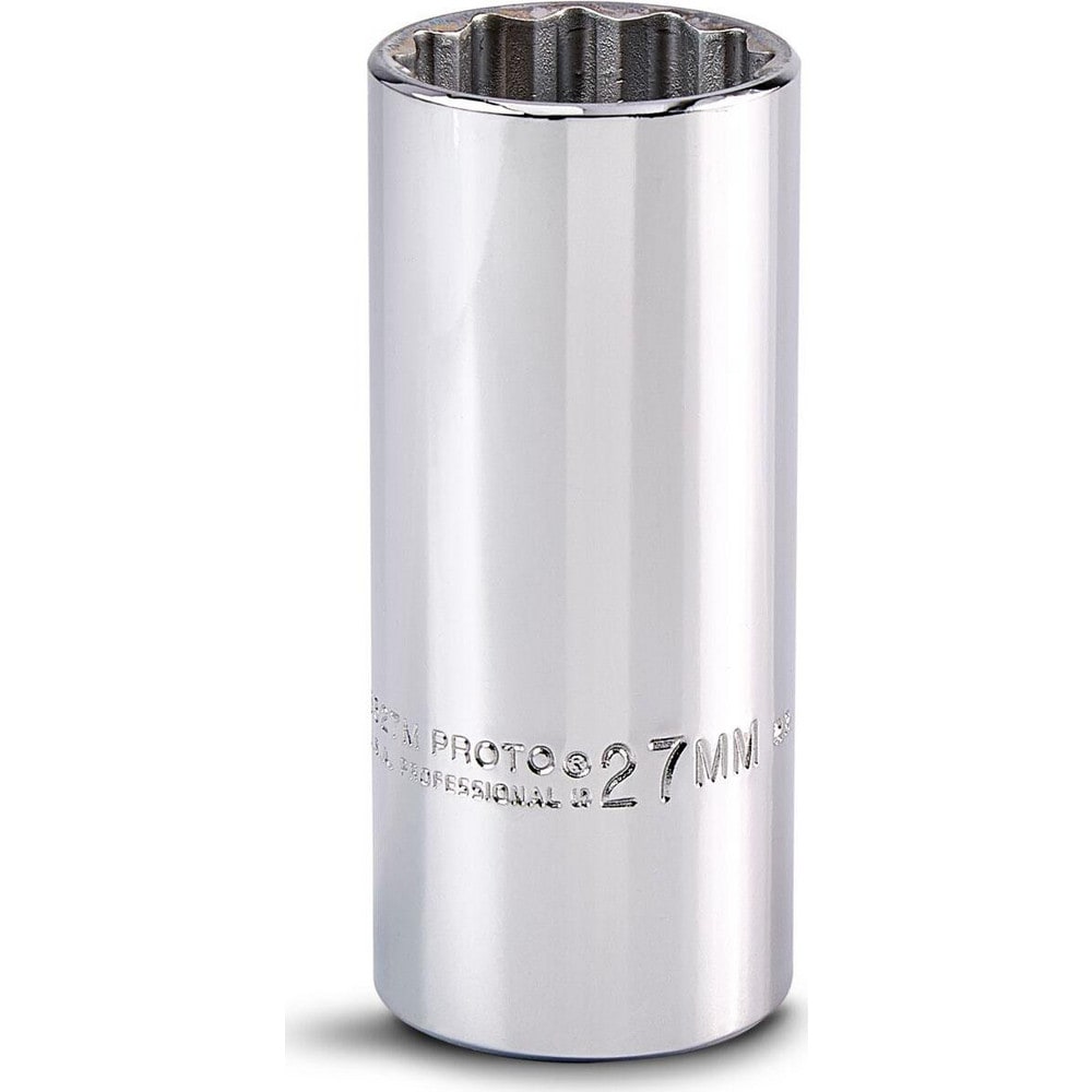 Deep Hand Socket: 27 mm Socket, 12-Point
