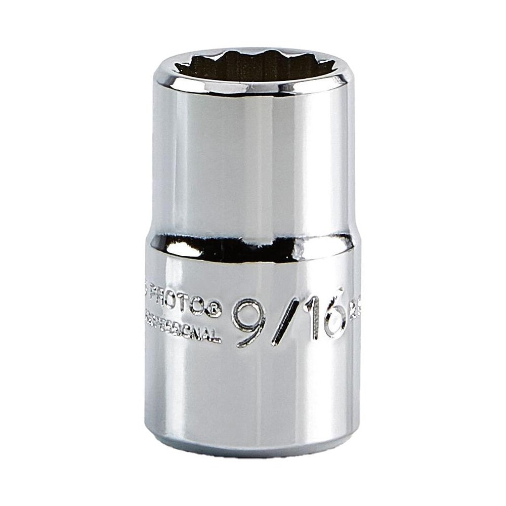 Hand Socket: 9/16" Socket, 12-Point