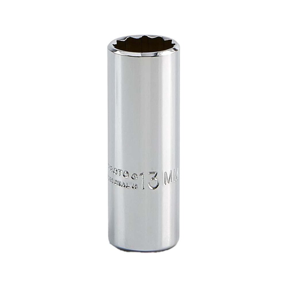 Deep Hand Socket: 13 mm Socket, 12-Point