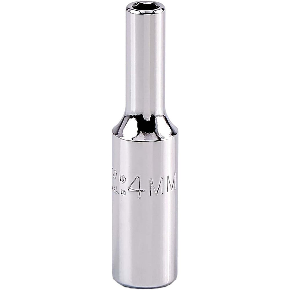 Deep Hand Socket: 4 mm Socket, 6-Point