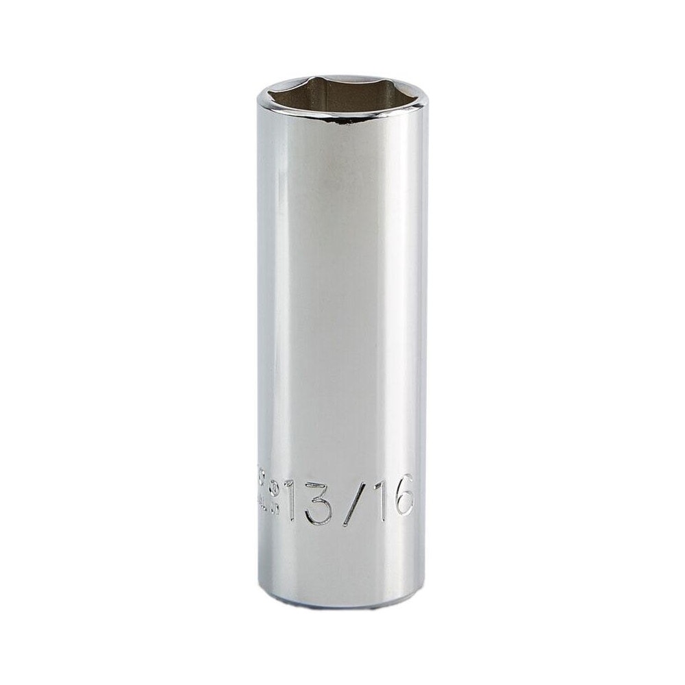 Deep Hand Socket: 13/16" Socket, 6-Point