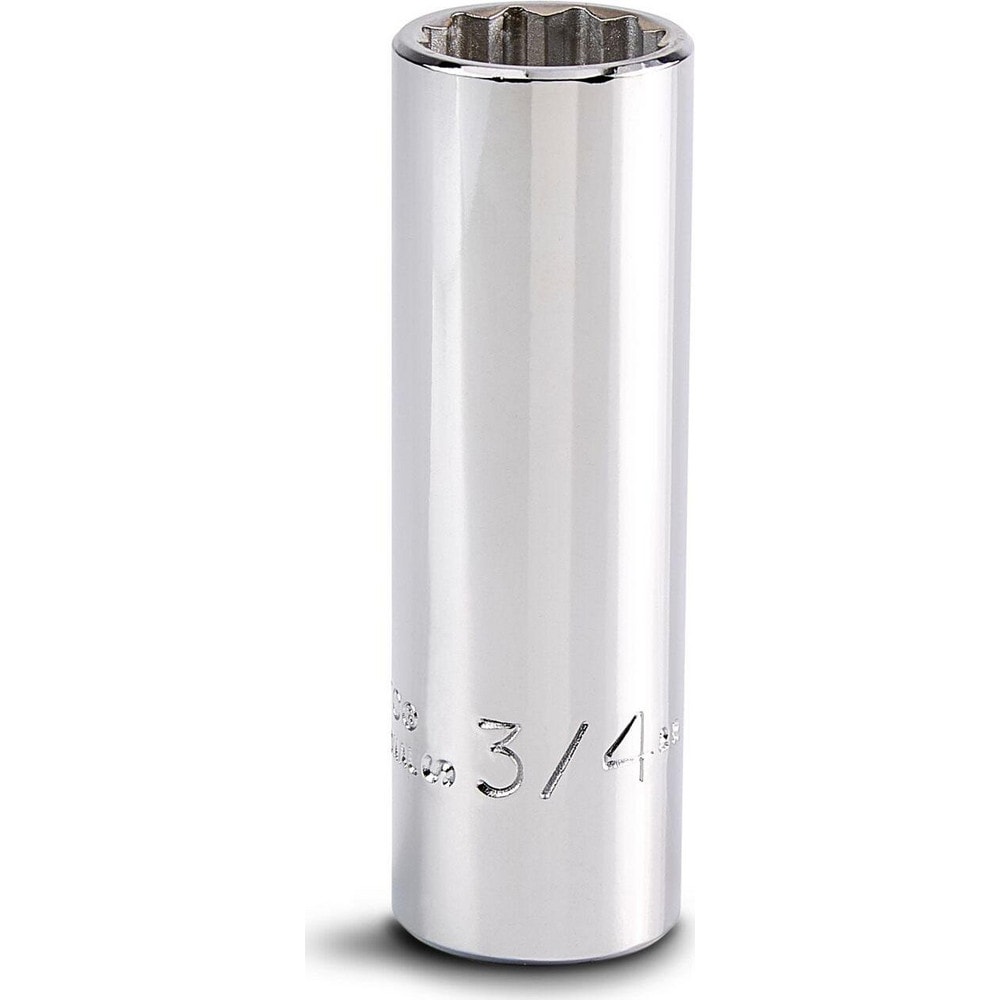 Deep Hand Socket: 3/4" Socket, 12-Point