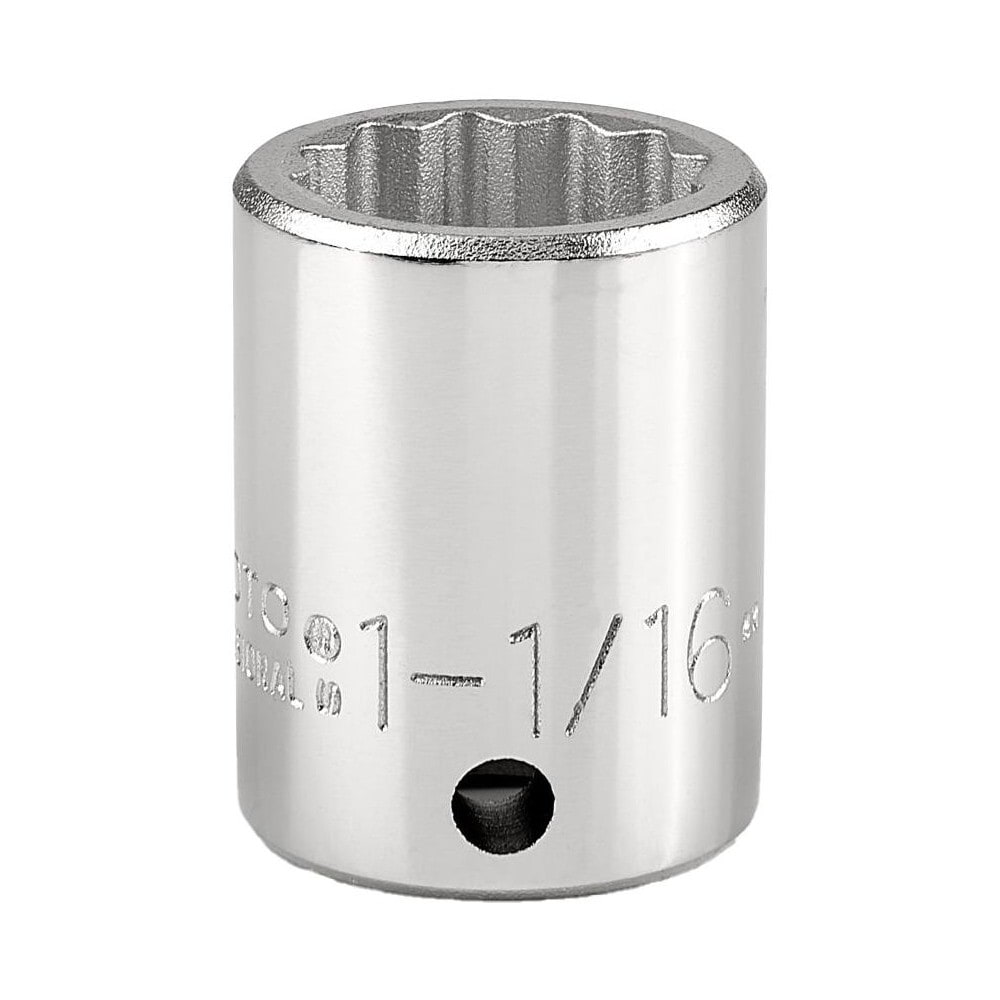 Hand Socket: 1-1/16" Socket, 12-Point