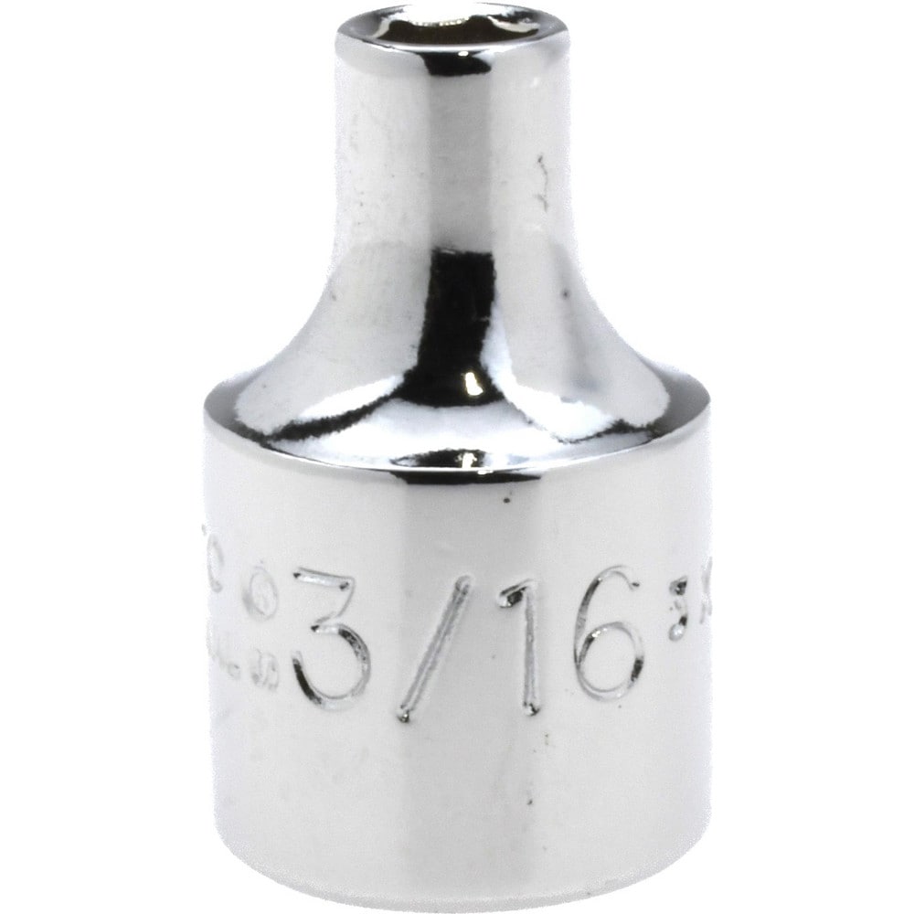 Hand Socket: 3/16" Socket, 6-Point