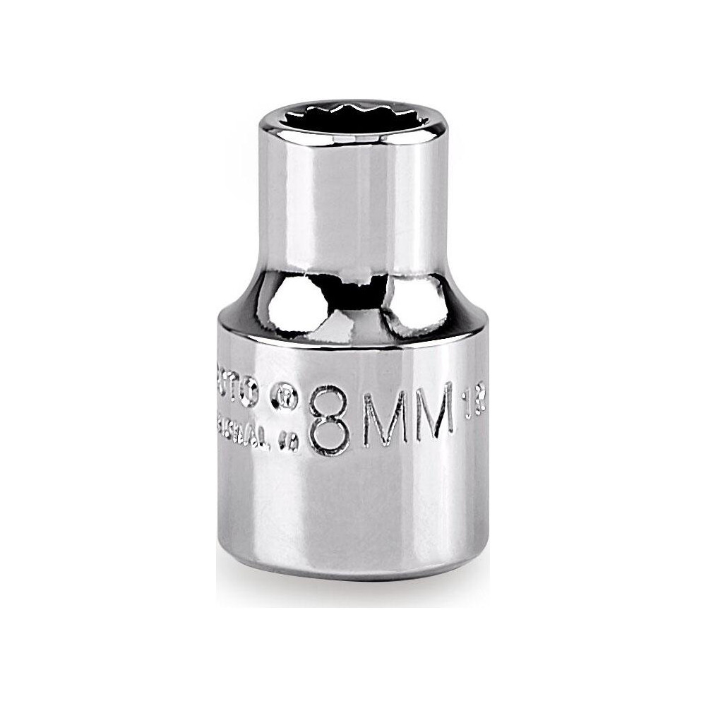 Hand Socket: 8 mm Socket, 12-Point