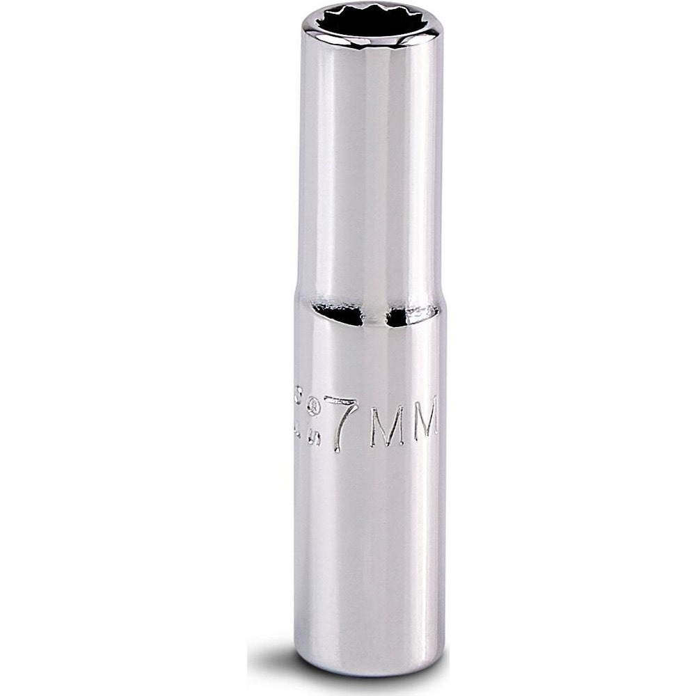 Deep Hand Socket: 7 mm Socket, 12-Point