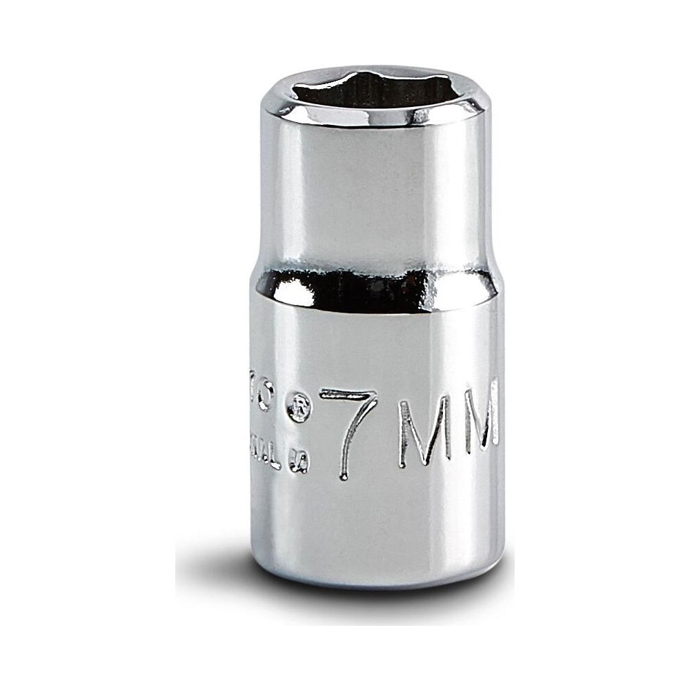 Hand Socket: 7 mm Socket, 6-Point