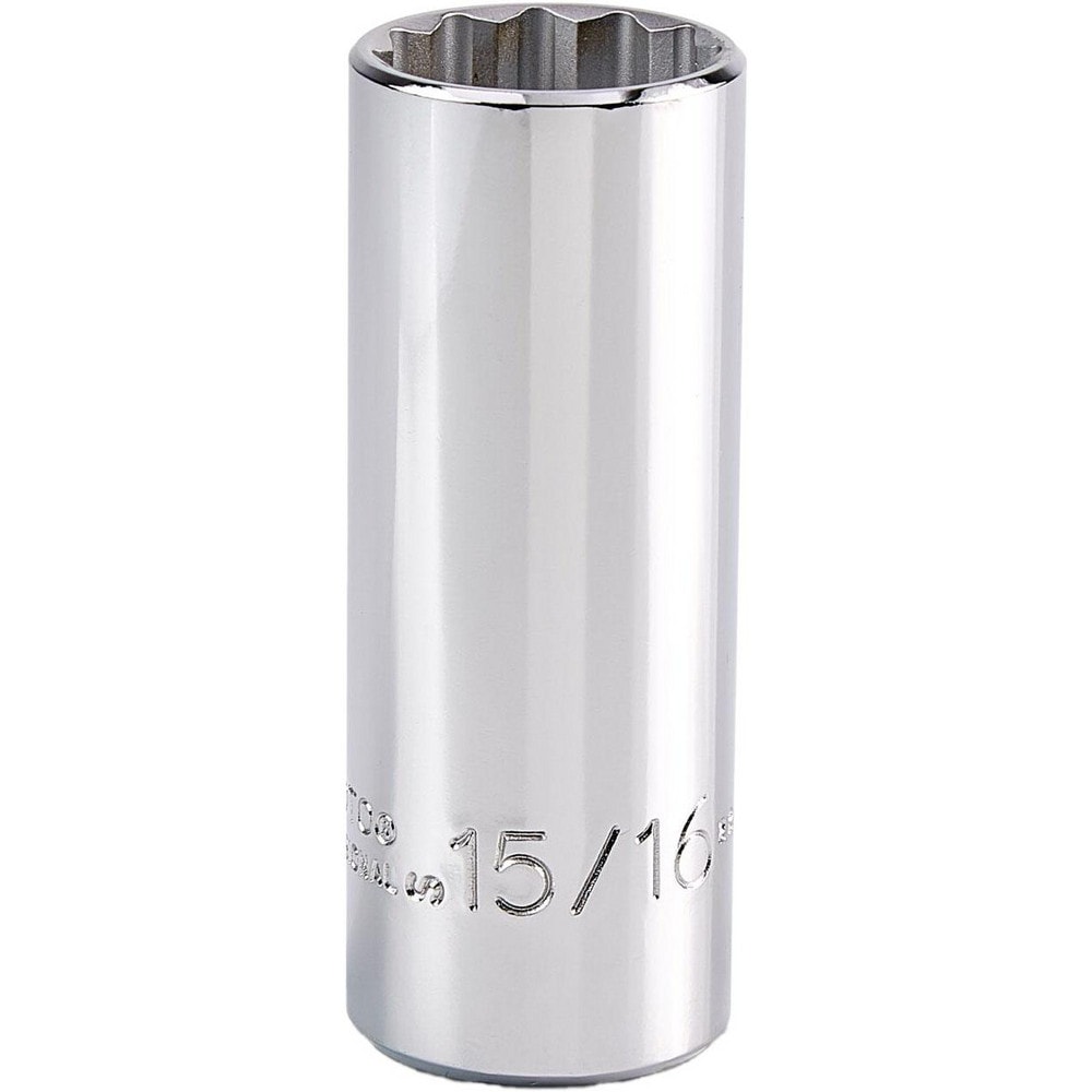 Deep Hand Socket: 15/16" Socket, 12-Point
