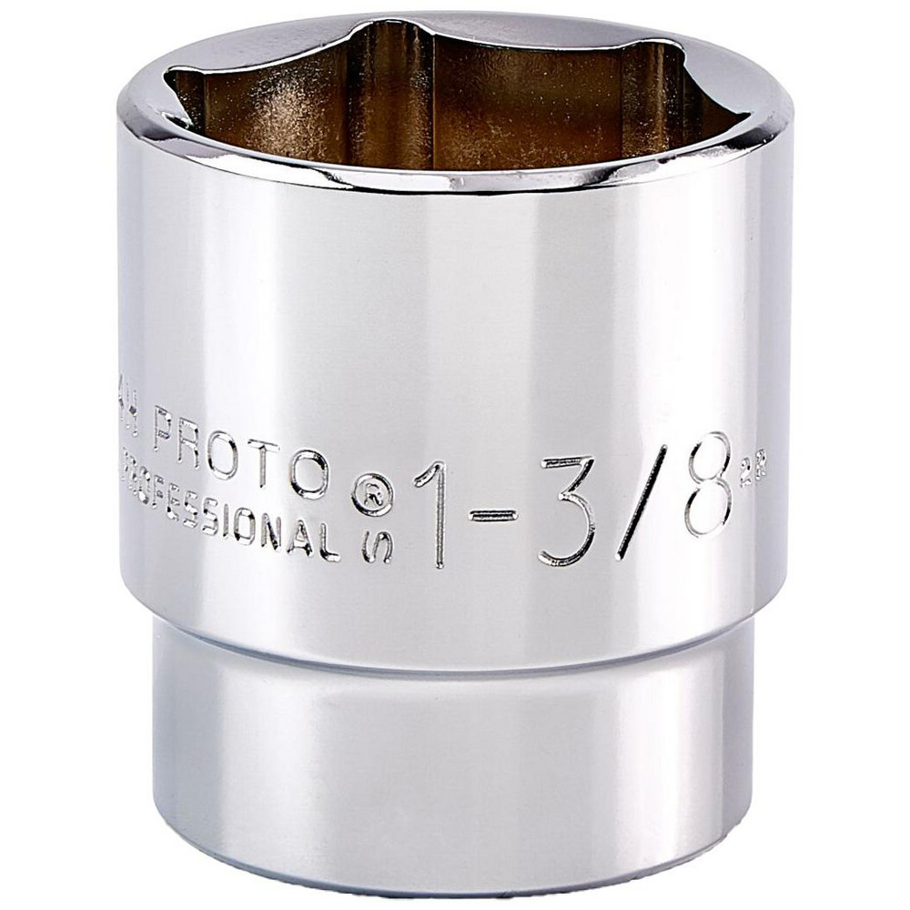 Standard  Hand Socket: 3/4" Drive, 1-1/4" Socket, 12-Point - 2-15/64" OAL, Chrome Finish, Not Tether Capable