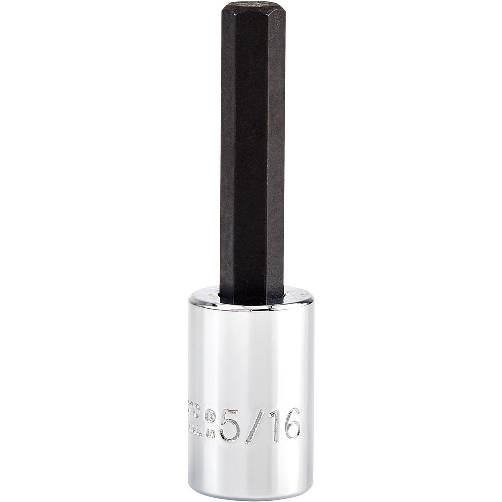 Hand Hex Bit Socket: 3/8" Drive, 5/16" Hex
