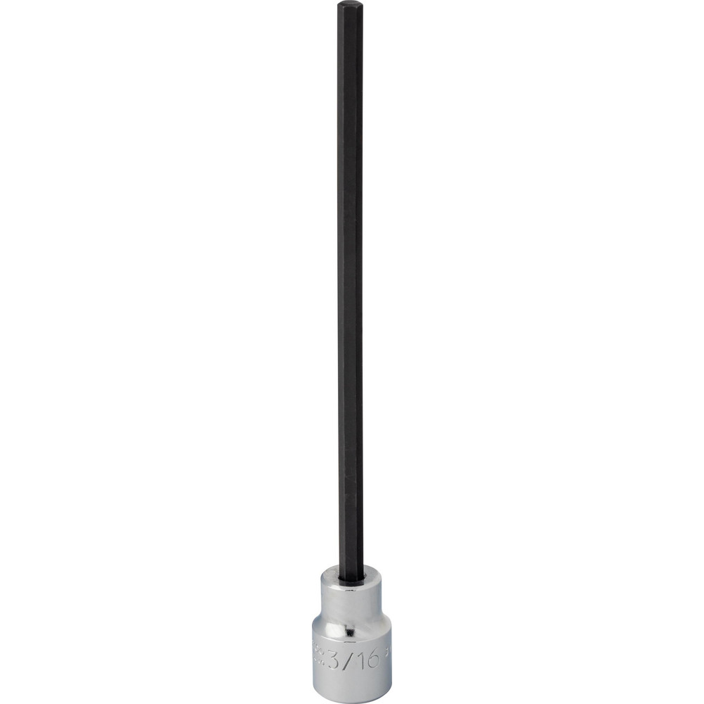 Hand Hex Bit Socket: 3/8" Drive, 3/16" Hex