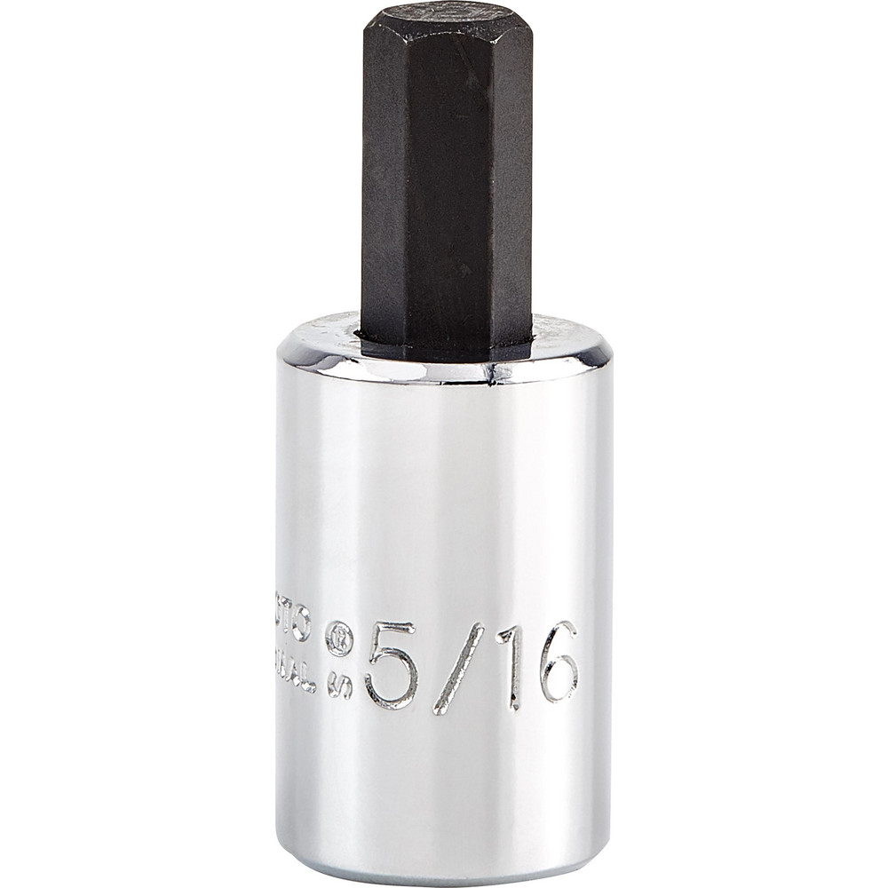 Hand Hex Bit Socket: 3/8" Drive, 5/16" Hex