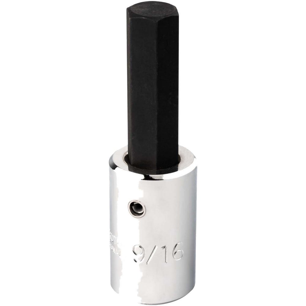 Hand Hex Bit Socket: 1/2" Drive, 9/16" Hex