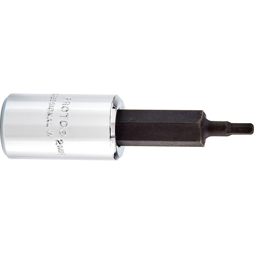 Stanley Proto J4770-2.5M 1/4-Inch Drive Hex Bit Socket – 2.5mm Metric Size, Replaceable Bit Design, 1-7/8 Inch Overall Length