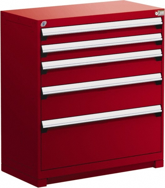 Red 48 Inch Storage Cabinet Mscdirect Com