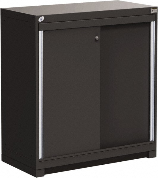 Black 40 Inch Storage Cabinet Mscdirect Com