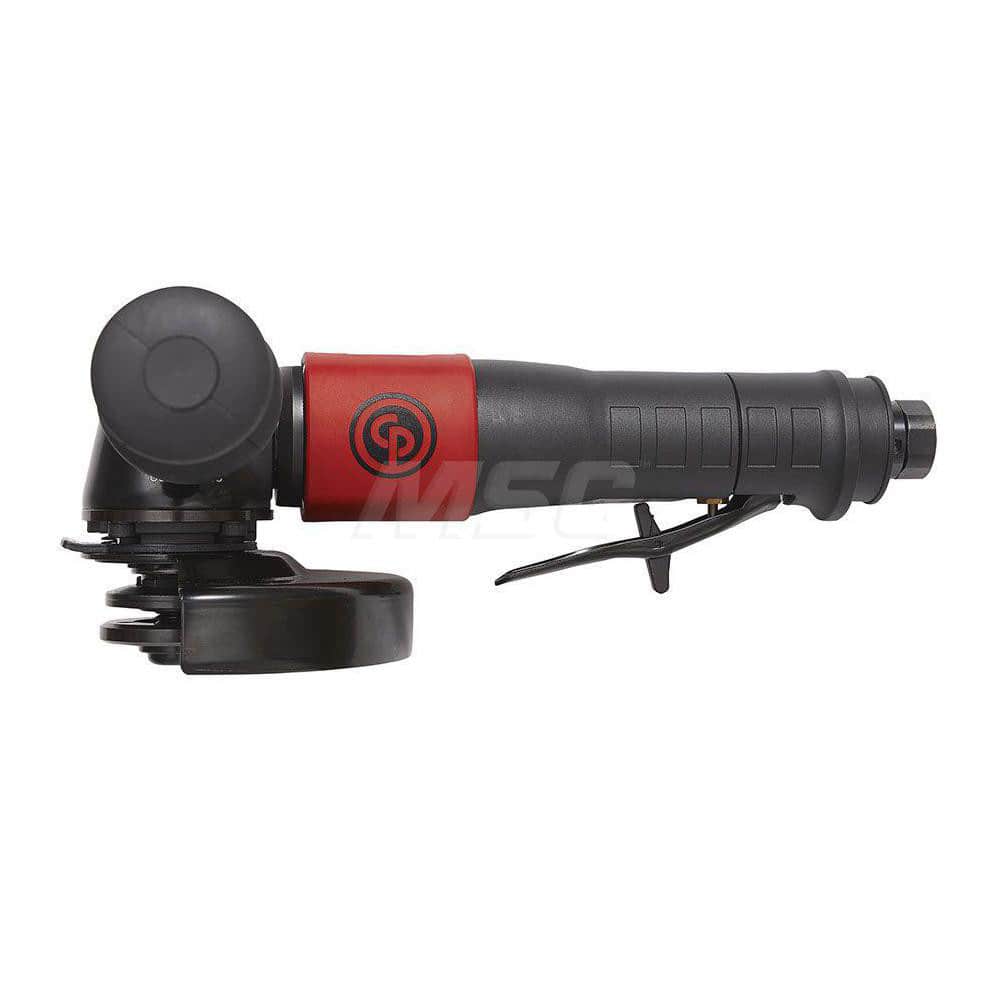 Chicago Pneumatic 8941075502 Air Angle Grinder: 5" Wheel Dia, 12,000 RPM 