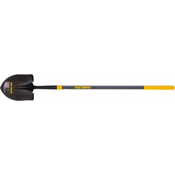 AMES TRUE TEMPER 2584300 Digging Shovel: Steel, Round, 10.625" Blade Length 