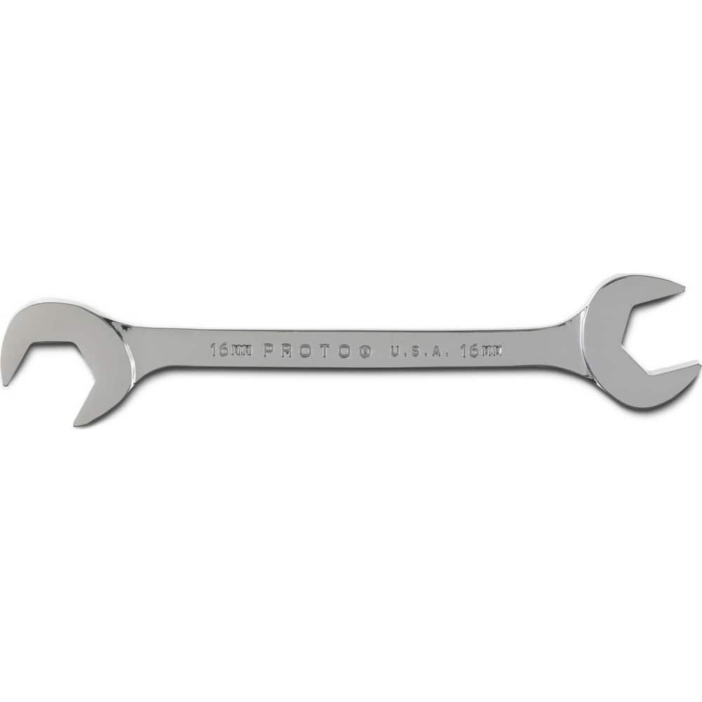 Open End Wrench: Double End Head, 16 mm, Double Ended