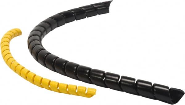 Atlantex SGW16-30 0.8" ID Black Spiral Guard Wrap for Hoses 