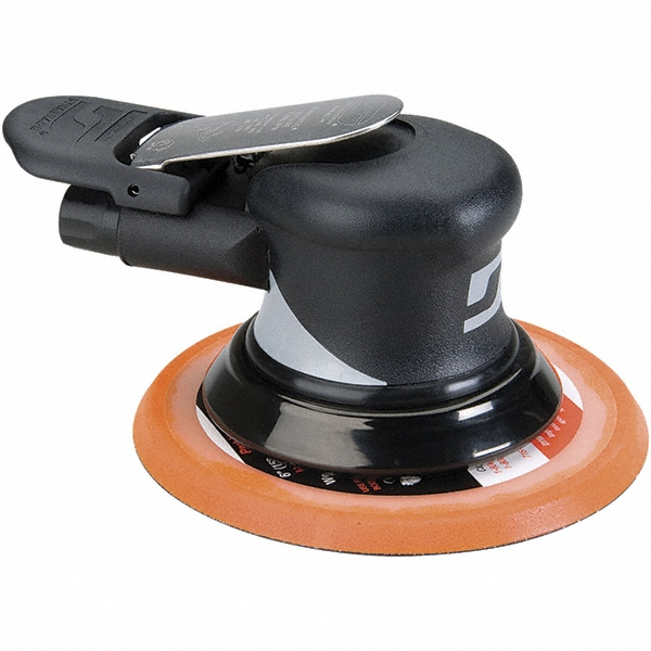 Air Orbital Sander: Round, 6" Pad, 12,000 OPM - 1/4" Inlet, 18 CFM, 90 psig