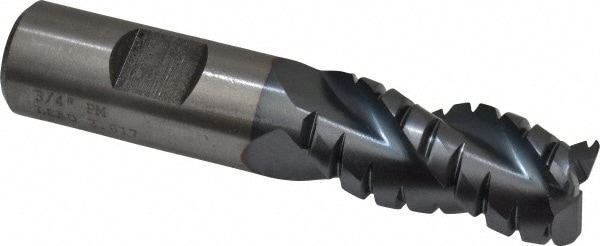 Cleveland C40033 Corner Radius End Mill: 3/4" Dia, 1-5/8" LOC, 0.06" Radius, 3 Flutes 