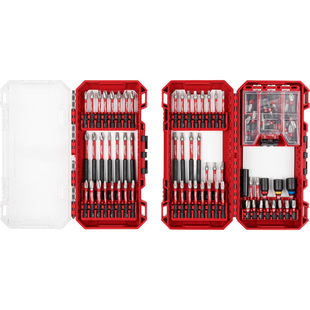 Milwaukee Tool 48-32-5150 Power & Impact Screwdriver Bit Sets; Set Type: Impact Hex Bit ; Bit Type: Impact Driver Bit Set ; Point Type: 1/4 in Drive Bits ; Drive Size: 1/4 ; Overall Length (Inch): 4-1/4 ; Hex Size Range (Inch): 1/4 Image