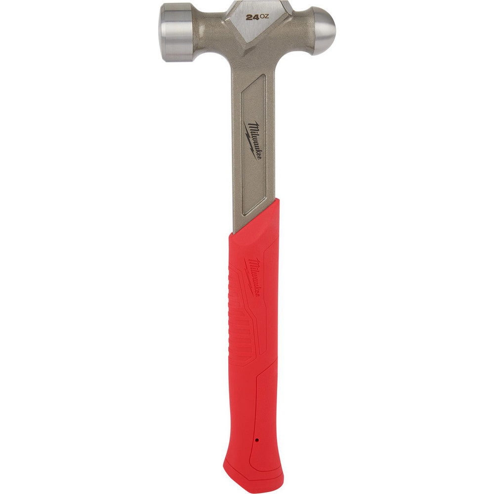 24 oz. Steel Ball Peen Hammer - 13.9200" OAL, Steel Handle