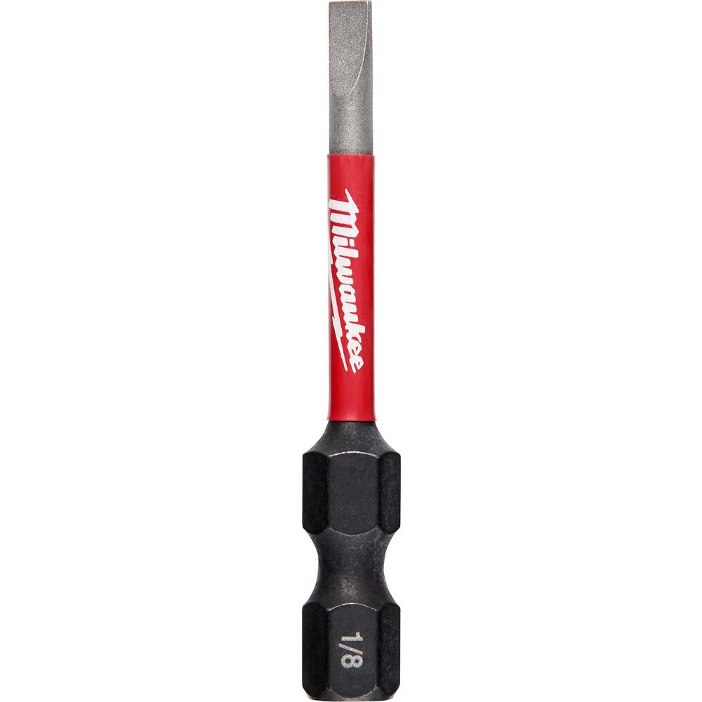 Slotted Screwdriver Bits; Blade Width (mm): 0.125in ; Drive Size (Inch): 0.25in ; Blade Thickness: 0.125in ; Blade Thickness (Decimal Inch): 0.125in ; Overall Length (Inch): 2.00