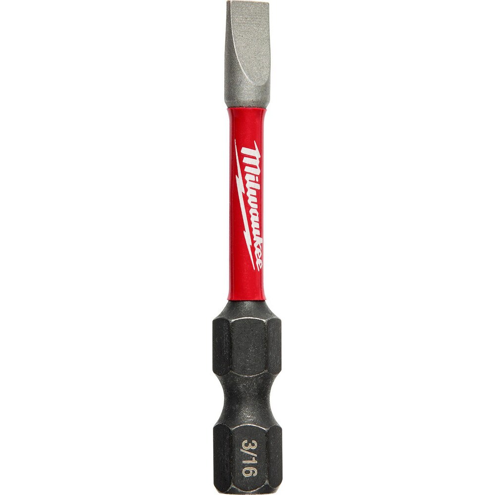 Slotted Screwdriver Bits; Blade Width (mm): 0.1865in ; Drive Size (Inch): 0.25in ; Blade Thickness: 0.1865in ; Blade Thickness (Decimal Inch): 0.1865in ; Overall Length (Inch): 2.00