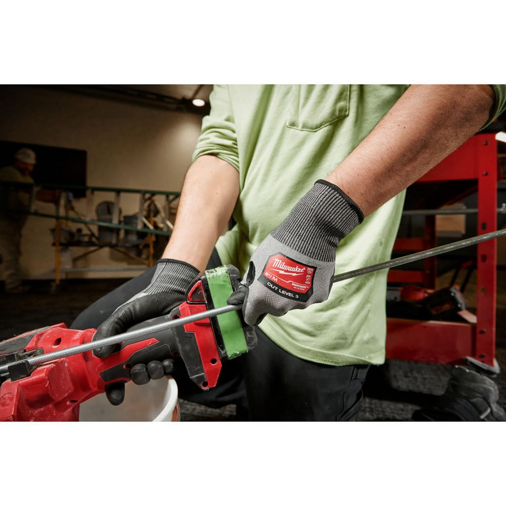 Milwaukee Tool - Cut & Puncture-Resistant Gloves: Size X-Large, ANSI Cut  A4, ANSI Puncture 3, Latex, Series 48-73