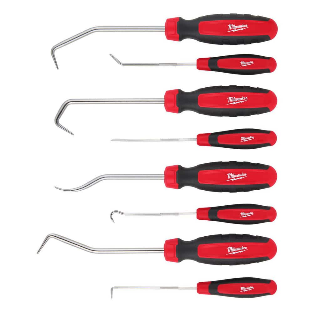 Milwaukee Tool - Scribe & Probe Sets; Type: Hook & Pick Scriber Set; Number  of Pieces: 8.000; Retractable: No; Overall Length: 11.25 in - 40042301 -  MSC Industrial Supply