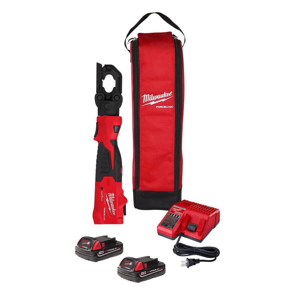 Milwaukee Tool 2979-22 Power Crimpers; Number Of Batteries: 2 ; Battery Capacity: 2Ah ; Voltage: 18.00 ; Rotating Angle: 3400 ; Application: Crimping 