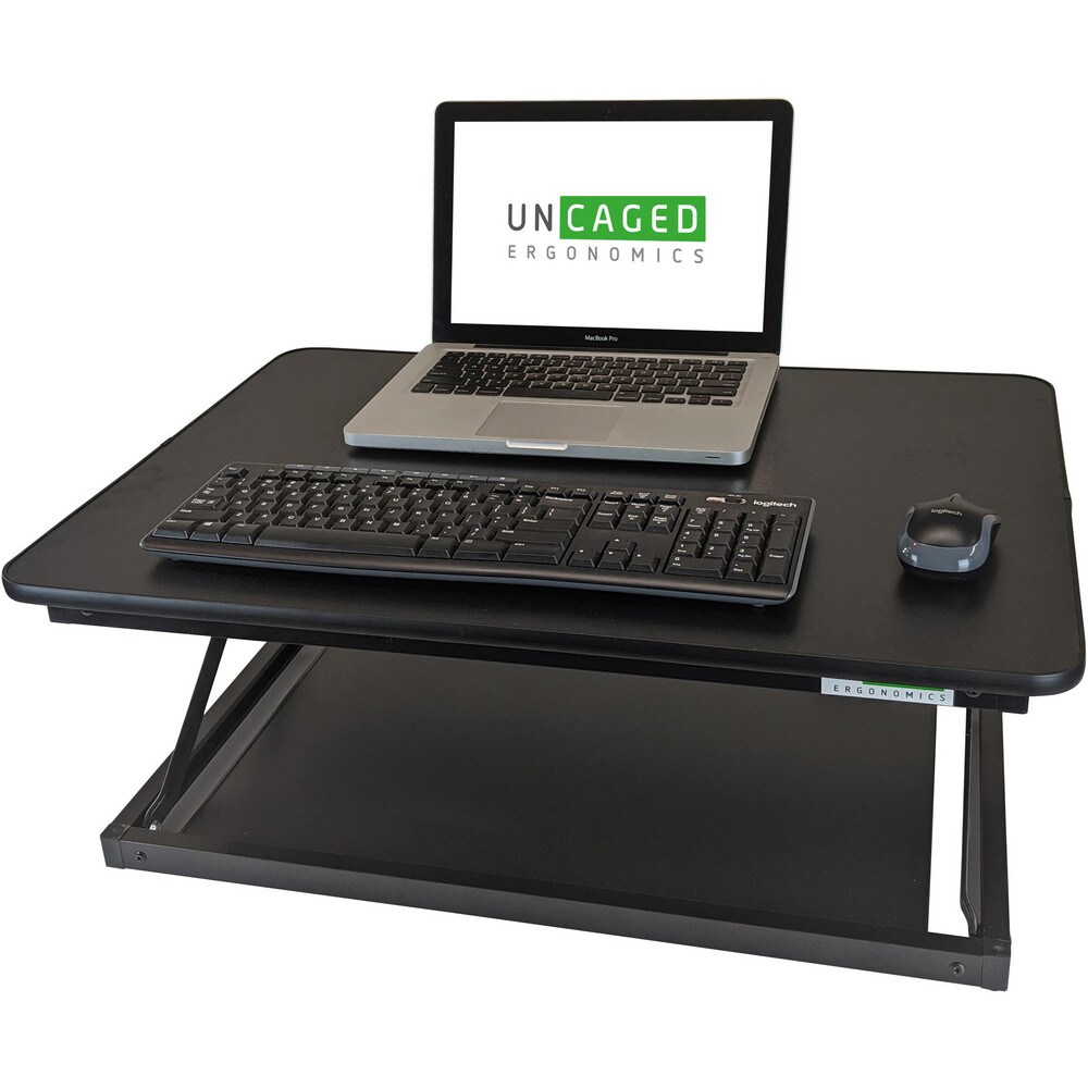 Uncaged Ergonomics - Sit-to-Stand Table Desk: Black | MSC Direct