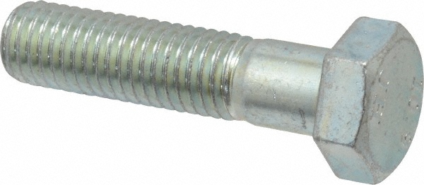 Value Collection 460127PR Hex Head Cap Screw: M12 x 1.75 x 50 mm, Grade 10.9 Steel, Zinc-Plated Image
