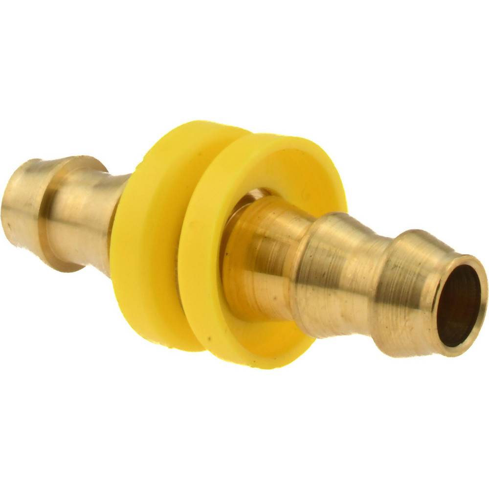 Barbed Push-On Hose Splicer: Brass, 3/8" Barb