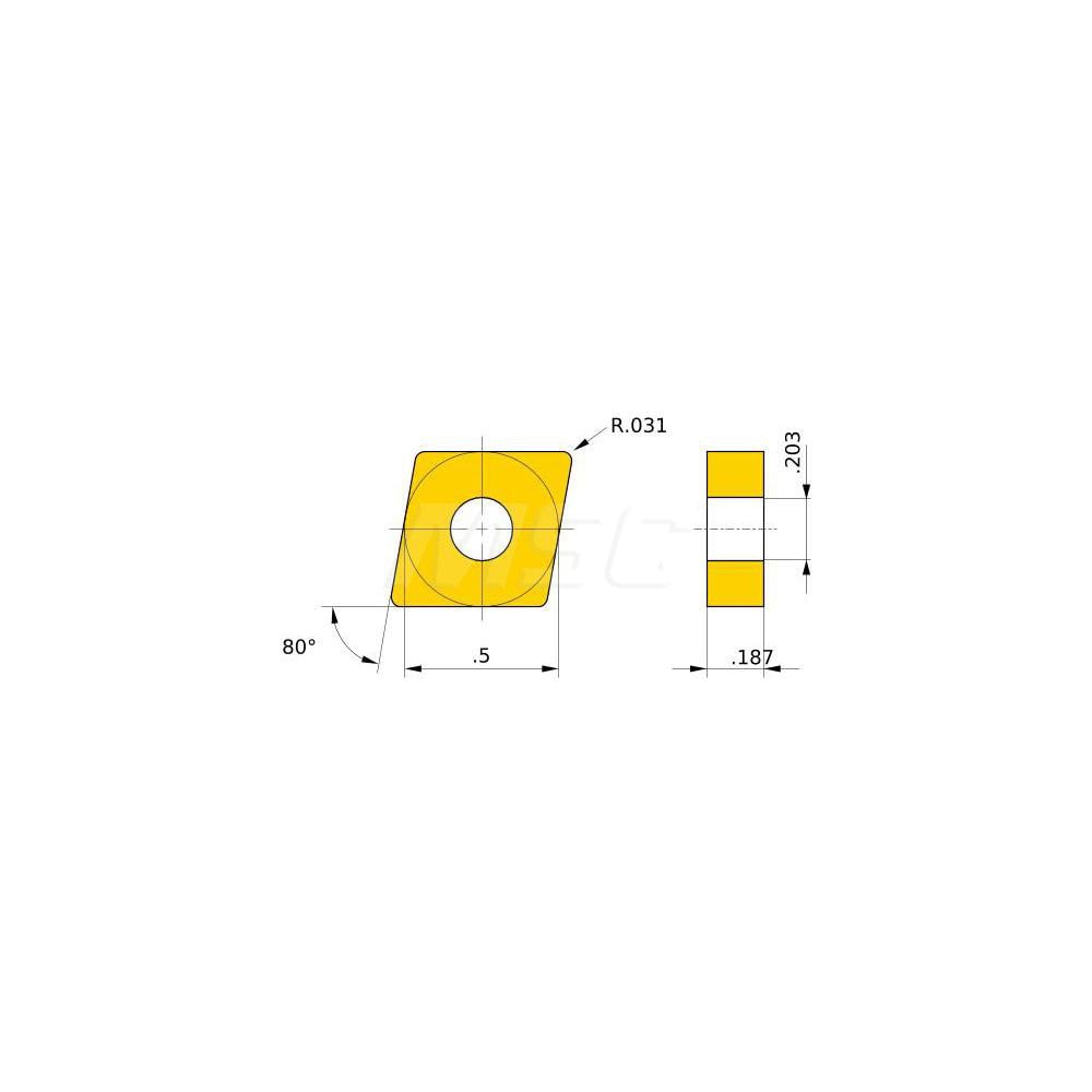 Turning Insert: CNMG 432GH UC5115, Solid Carbide