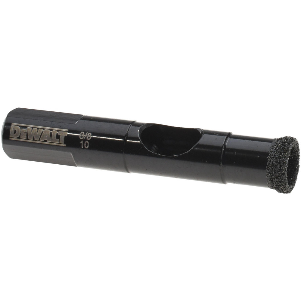 3/8", Straight Shank, Polycrystalline Diamond (PCD), Tile & Glass Drill Bit - 2-3/16" Overall Length, Spear Shaped Cutting Bit