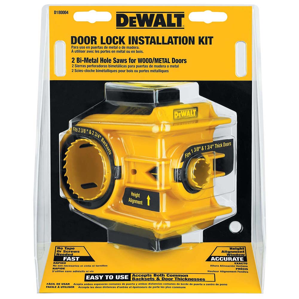 Door-Lock Installation Hole Saw Kit 