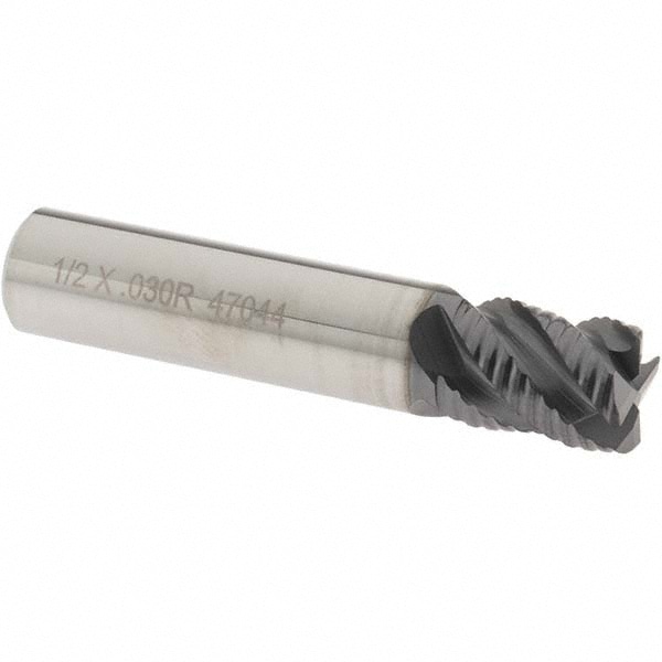 OSG 20150511 Corner Radius End Mill: 1/2" Dia, 5/8" LOC, 0.03" Radius, 4 Flutes, Solid Carbide Image