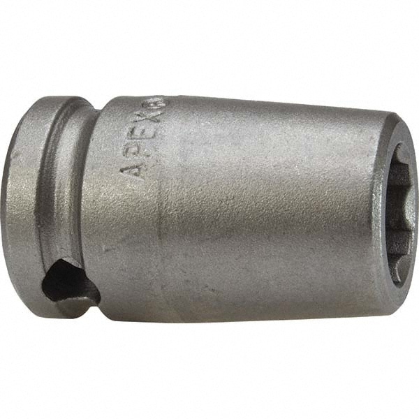 Impact Socket: 3/8" Drive, 17mm Socket, Hex Drive