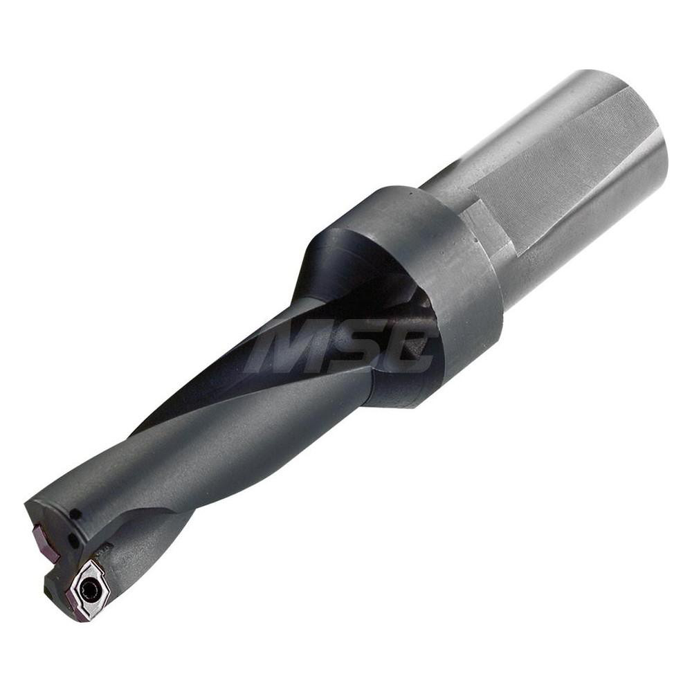 Indexable Insert Drill: S125DRZ1375275012G, 1-3/8" Max Dia, 2-3/4" Max Depth, 2xD, 1-1/4" Shank Dia - Whistle Notch Shank, Uses ZCMT 12T306 & 12T304 Inserts, Series DRZ