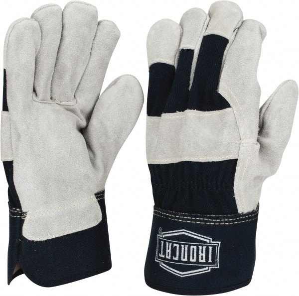 Welding Gloves: Size Small, Uncoated, Split Cowhide Leather, General Purpose Application