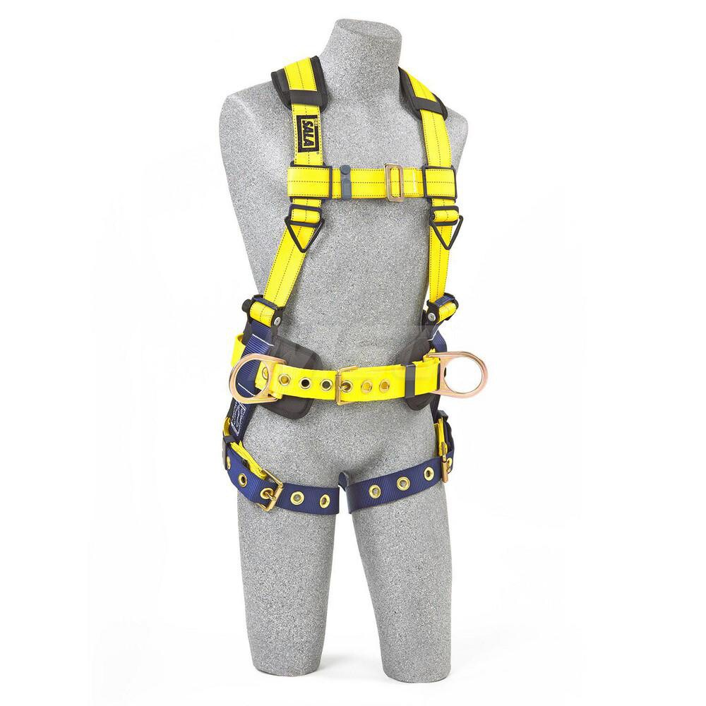 Fall Protection Harnesses: 420 Lb, Construction Style, Size Small, For Positioning, Polyester, Back & Side