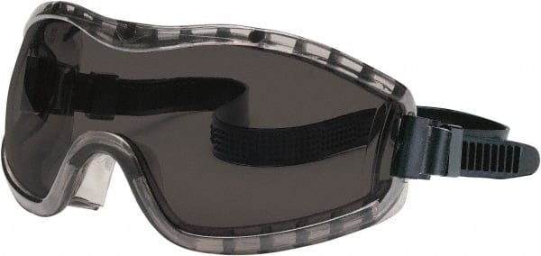 Safety Glass: Anti-Fog & Scratch-Resistant, Gray Lenses, Frameless