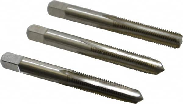 Cleveland C54523 Tap Set: 5/16-24 UNF, 4 Flute, Bottoming Plug & Taper, High Speed Steel, Bright Finish 